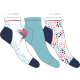 set of 3 women's short socks, paradise
