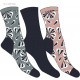 set of 3 women's socks, petal