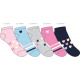 set of 5 children's short socks, basic gi