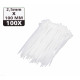 Cable ties 2.5 x 100 mm 100 pieces white