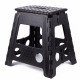 Folding stool black white large 120 kg