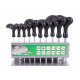 Torx wrench set t-handle long 10 pieces with stand