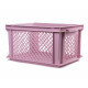 Bicycle crate plastic 40 x 30 x 22 cm dusty pink