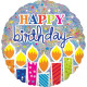 Happy Birthday Folienballons 43 cm