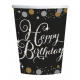 Happy Birthday Gold papír pohár 8 db-os 250 ml