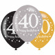 Happy Birthday 40 léggömb, lufi 6 db-os