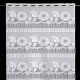 cortina ajustable blanca, 45 cm, 667 a