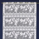 cortina ajustable blanca, 60 cm, malla 679 pe