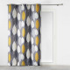 cortina con ojales, amarillo 140 x 240 cm, estampa