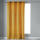 cortina de ojales, amarilla, 140 x 240 cm, terciop