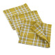 3 servilletas, amarillas, 45 x 45 cm, algodón ti