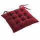 Poduszka na siedzisko, pikowane, bordowe, 40 x 40