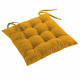 Poduszka na siedzisko, pikowane, musztardowe, 40 x