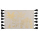 dywan prostokąt + pompony, 60 x 90 cm, bawełna odc