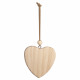 Ciondolo in legno: cuore FSC MixCredit, 7cm ø,