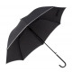 Esernyő d = 100cm fekete pöttyökkel + ezüst peremm