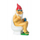 Nain assis nu sur les toilettes h = 25,5 cm l = 15