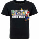 szuper Márió T-Shirt - Fekete