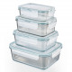 GOURMETmaxx glass food storage containers Klick-it