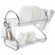 Dishes drainer basket two-tier standing drainer