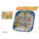 set of 10 square dishes birthday assorted