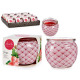 scented candle jar glass strawberry