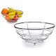 chrome-plated wire fruit bowl
