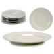 plate porcelain flat 24,5cm