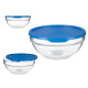 chefs round lunch box with blue lid 11