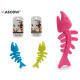 teether silicone fish, colors 3 times its