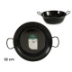 enameled deep frying pan with handles 32 cm