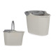 bucket with drainer 15l gray assorted
