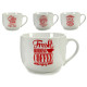 red coffee handle mug, models 4 times assorted sou