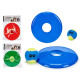 disco con palla mascotte, colori 3 volte assortito