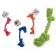 small rope teether, colors 4 times assorted