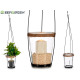 conical candle holder with flowerpot shape