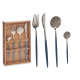 cutlery set 8 pieces silver/grey