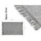 tappeto in cotone grigio 50x80cm