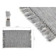 tappeto in cotone grigio 80x120cm