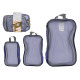 set 3 grey travel bags