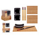 6-teiliges Sushi-Set aus schwarzer Bambuskeramik