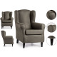light gray sade armchair