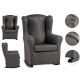 rocking chair sedia dark gray
