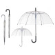 ombrello trasparente per adulti assortito bianco