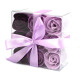 3xSet mit 9 Seifenblumen - Lavendelrosen
