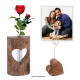 Flower vase photo stand card holder wedding gift