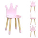 pink crown chair