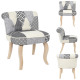 sillón eleonor patchwork gris