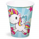 Unicorn Cups 250ml - 8 pieces