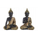 Buddha in nero / oro da poli, 2- assortito,